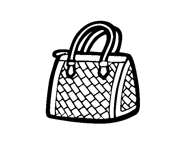 Textured bag coloring page