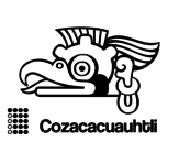 The Aztecs days: the Vulture Cozcaquauhtli coloring page
