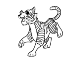 The Bengal tiger coloring page