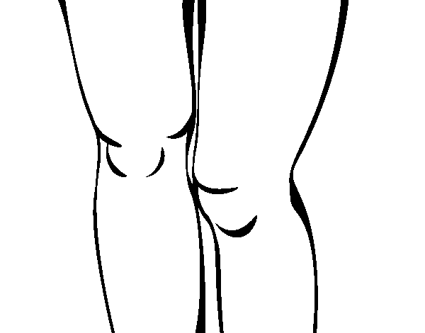 The knees coloring page