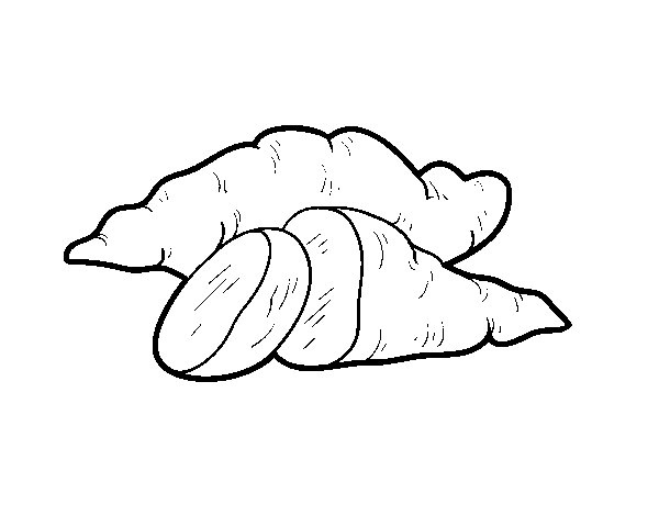 The two turnips coloring page