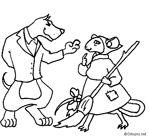 The vain little mouse 11 coloring page