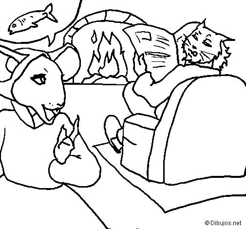 The vain little mouse 19 coloring page