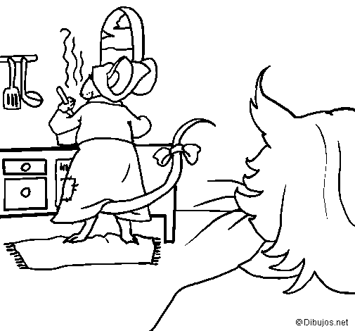 The vain little mouse 21 coloring page