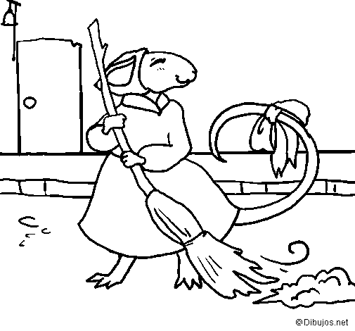 The vain little mouse 8 coloring page