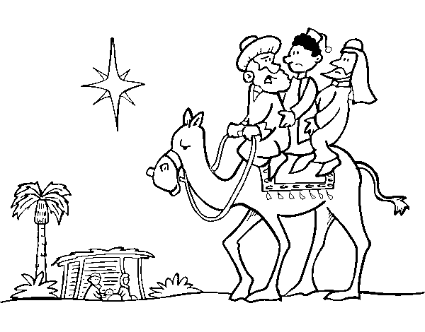 The Wise Men coloring page