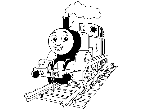 Thomas the engine coloring page