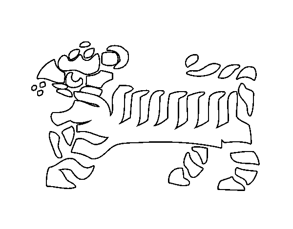 Tiger Sign coloring page