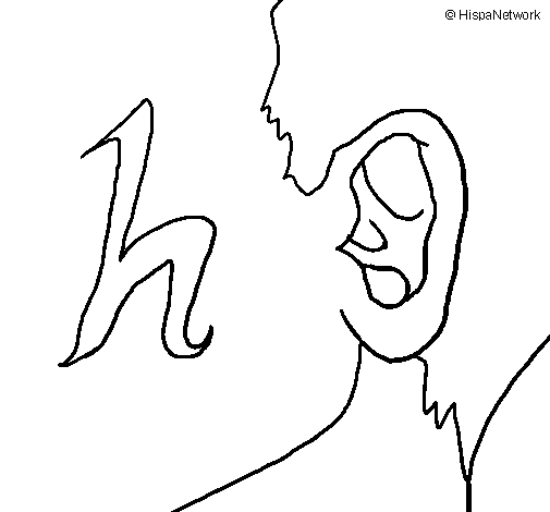 To hear coloring page