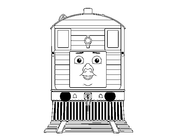 Toby from Thomas and friends  coloring page