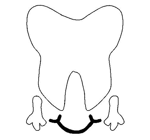 Tooth coloring page