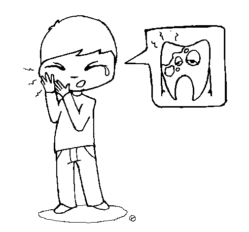 Toothache  coloring page