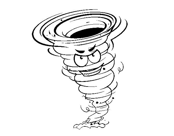 Tornado Strength 3 coloring page