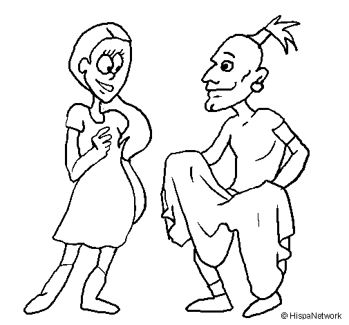 Trader coloring page