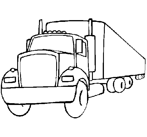 Trailer coloring page