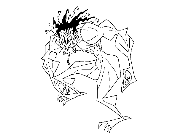 Troll man coloring page