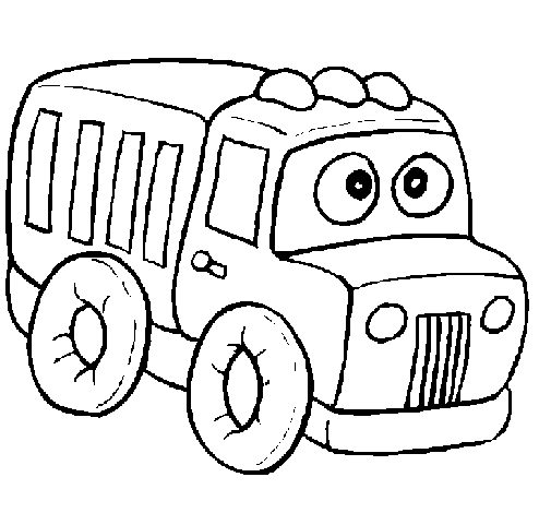 Truck 1 coloring page