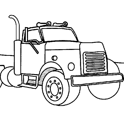 Truck 2 coloring page