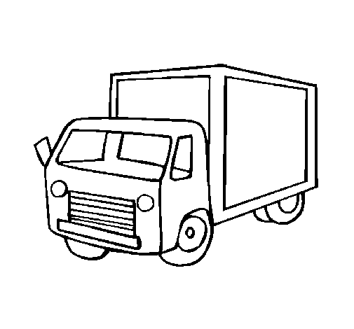Truck 4 coloring page