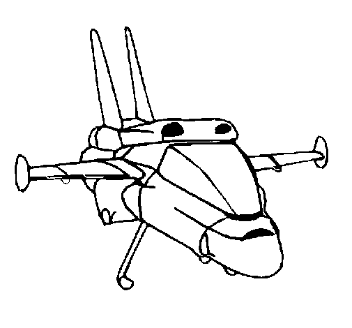 Turbo ship coloring page