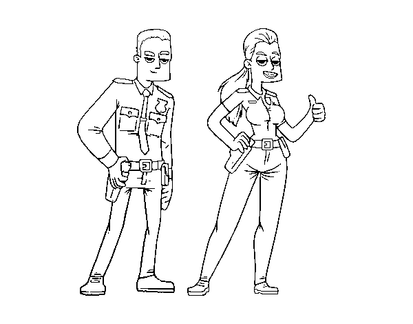 Two policies coloring page