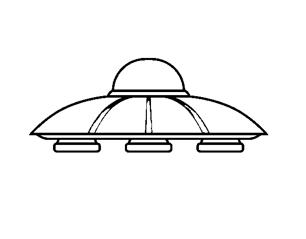 UFO aliens coloring page