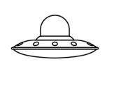 UFO invasive coloring page