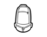 Urban backpack coloring page