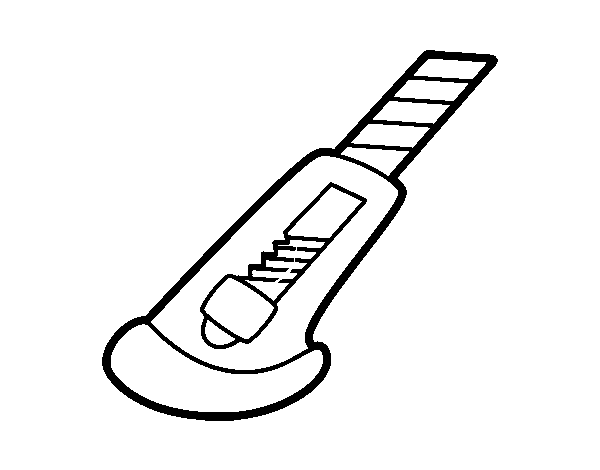 Utility knife coloring page