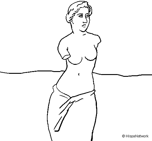 Venus de Milo coloring page