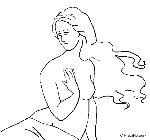 Venus coloring page