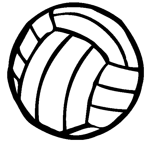 Volleyball ball coloring page