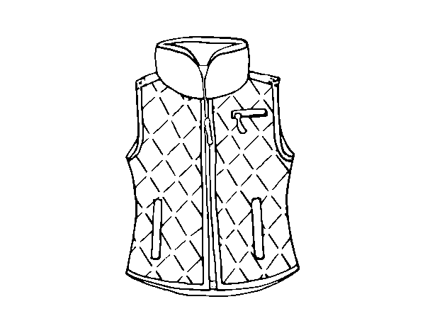 Waistcoat coloring page