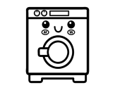 Washing machine coloring page