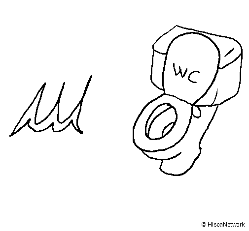 Wc coloring page