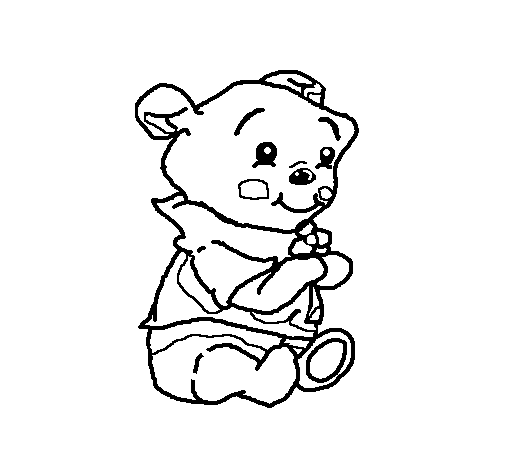 Winnie coloring page