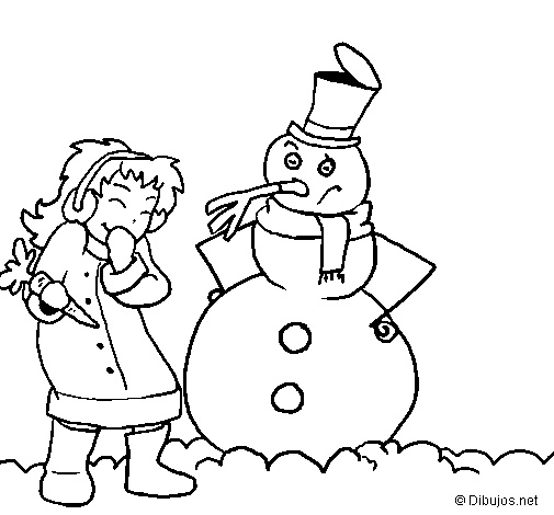 Winter coloring page