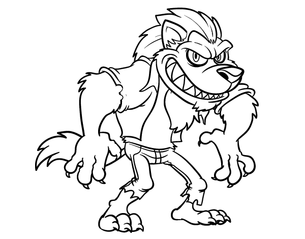 Wolf man,Wolf man coloring,Wolf man coloring pages,Wolf man color...