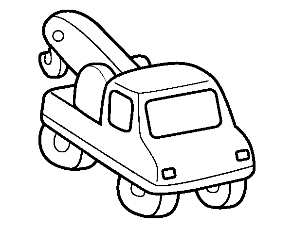 Wrecker coloring page