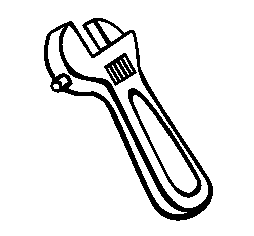 Wrench coloring page