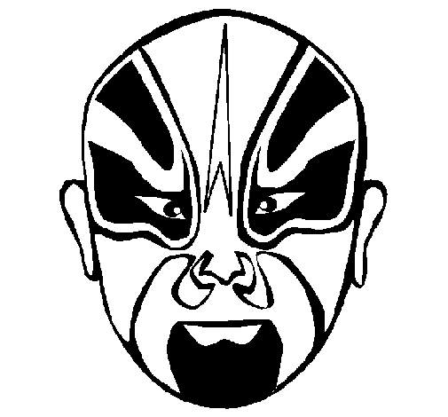 Wrestler coloring page