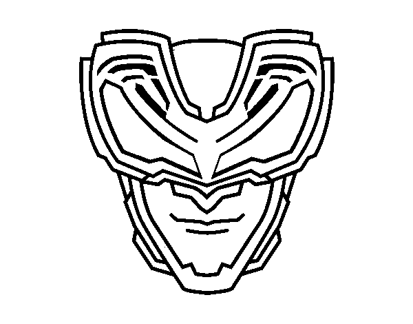 X-rays Mask coloring page