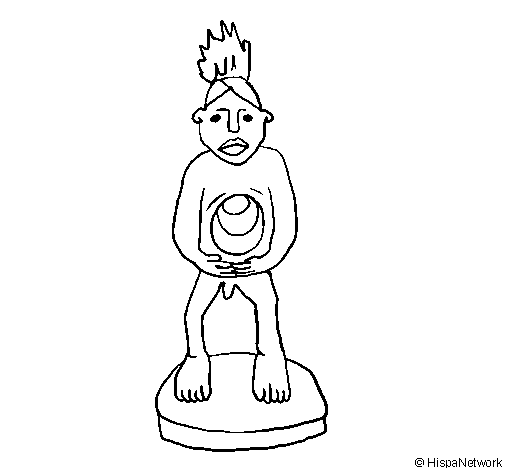 Yombe fetish coloring page