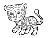 Young Cheetah coloring page