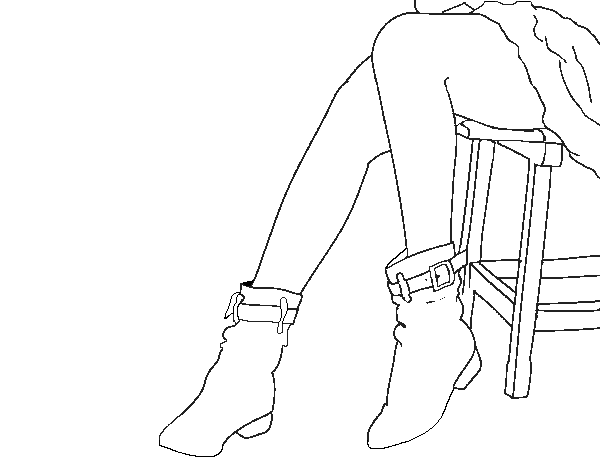 Young legs coloring page