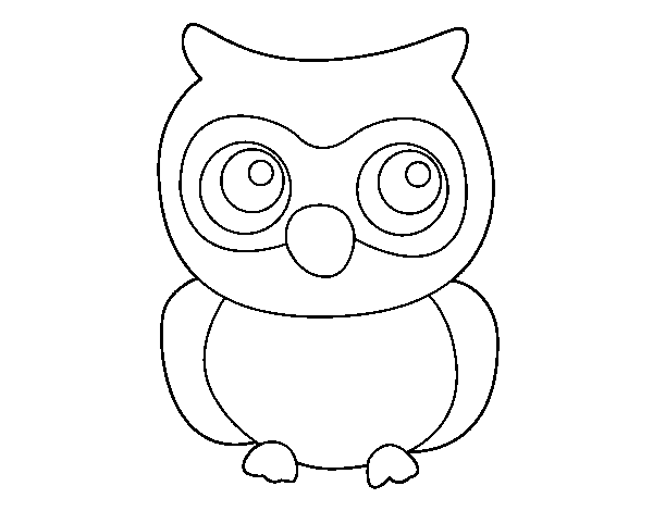 Young Owl coloring page