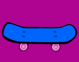 Coloring page Skateboard II painted bychikis