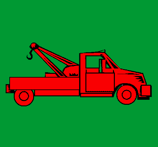 Coloring page Tow truck painted bySampson by Nate