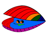 Coloring page Clam painted bymelo