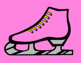 Coloring page Figure skate painted byanonymous